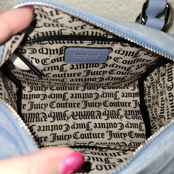 NWT Adorable Juicy Couture Slate Blue Purse - Picture 6 of 9